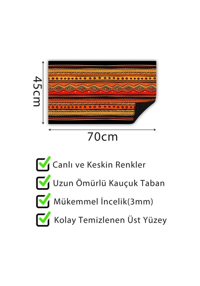 Dekoratif Kapı Önü Paspası Dekoratif Kapı Paspası Dış Mekan Paspas Ev Içi Paspası 45x70cm Diğer