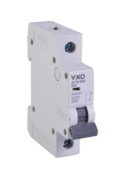 Viko 4vtb-1b20 Otomatik Sigorta 4,5ka B Tipi 1 Kutup 20a 10