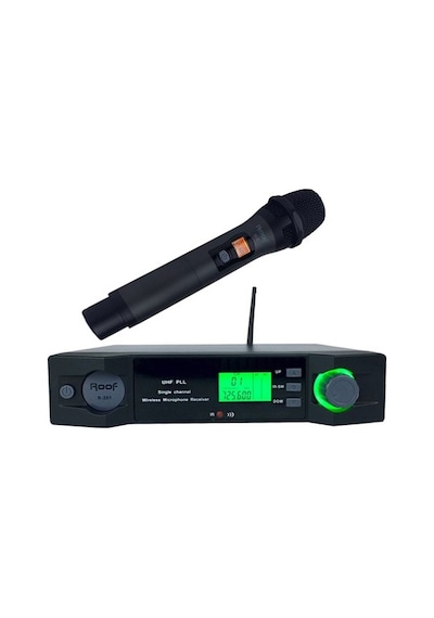 Roof R-201 El Uhf Band Tek Kanal Kablosuz Mikrofon