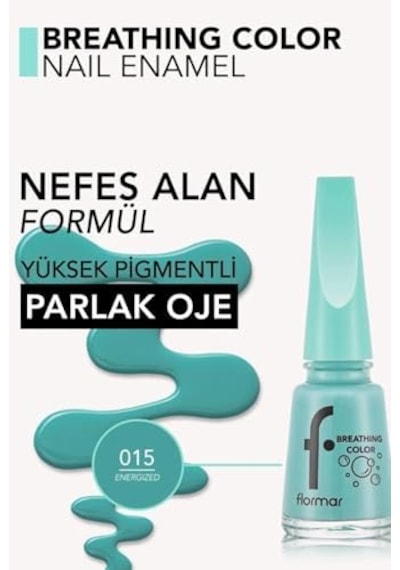 Nefes Alan Parlak Oje- Breathing Nail Enamel -015 Energized-8682536054218