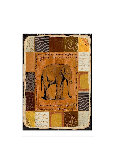 Bedeko Kırkyama Ve Fil Dekoratif Mdf Tablo 25 Cm X 35 Cm
