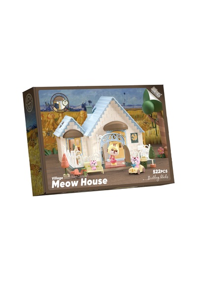 Dıy Sesli Işıklı Kedi Evi - 522 Parça