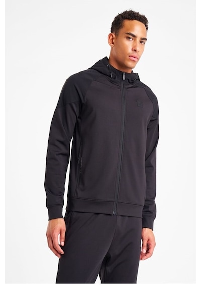 Lescon 25n-1117 Erkek Fermuarlı Kapüşonlu Sweatshirt - Siyah SiYAH