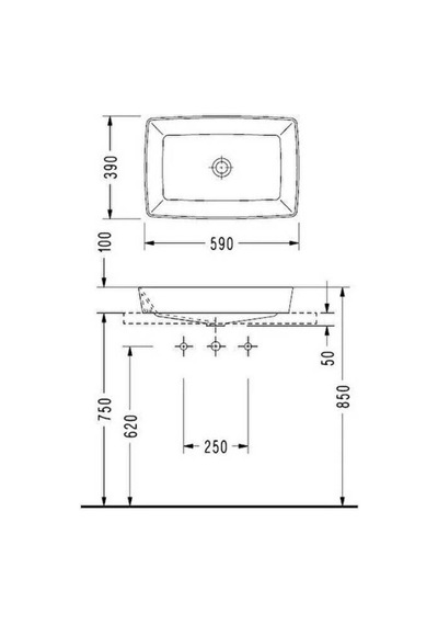 Serel - Rita Tezgah Üzeri Lavabo Beyaz  - Rt47dxs110h- Diğer