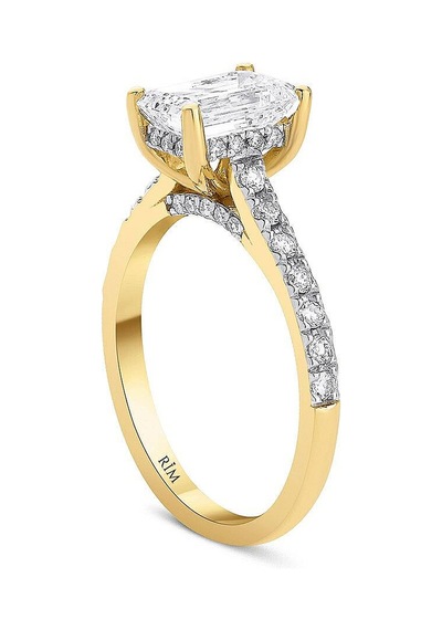 1.95 Karat Emerald Tektaş Laboratuvar Pırlanta Yüzük - Hrd Sertifikalı Altın