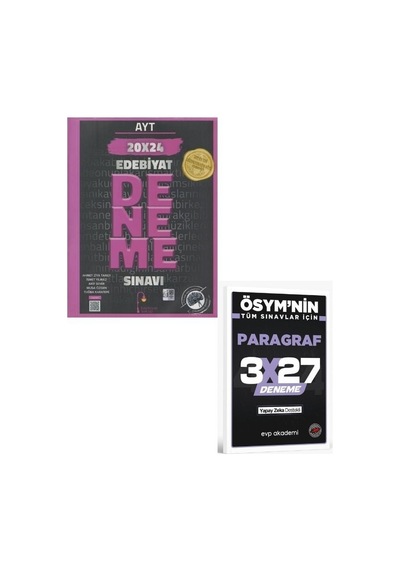 Edebiyat Sokağı 2027 Ayt Edebiyat 20 X 24 Deneme Sınavı+ Evp Akademi Paragraf