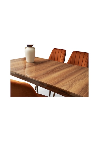 Kelebek Ortadan Açılır Büyüyen Yemek Masası Ceviz 70x120cm Ceviz