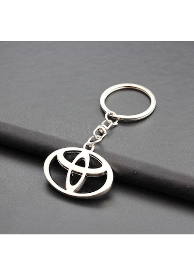 Toyota Uyumlu Anahtarlık 3D Metal Araba Anahtarlığı - Krom Kaplamalı