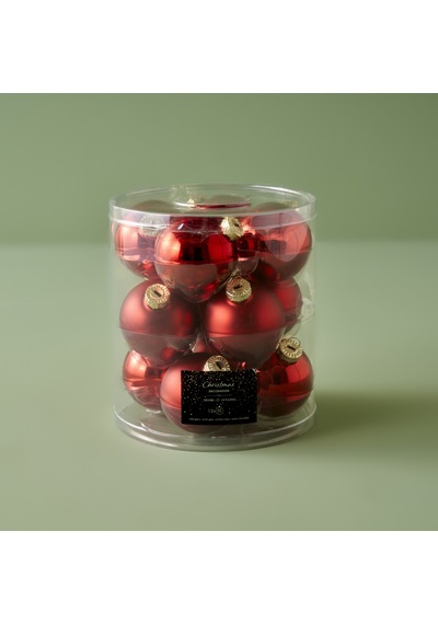 Bella Maison Christmas Yılbaşı Süsü 12'li Kırmızı 6 CM