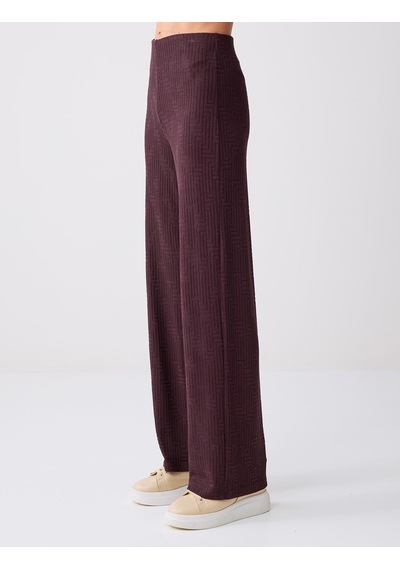 Jimmy Key Kahverengi Normal Bel Bol Paça Beli Lastikli Örme Pantolon 6sw185439800