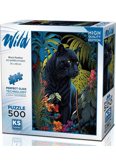 Ks Games 500 Parça Kara Panter Puzzle -