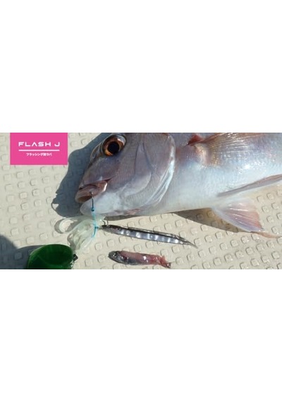 Flash-j Shirasu Sw 3" 5 Adet/paket 125 Clear Red Glitter/silver Olta