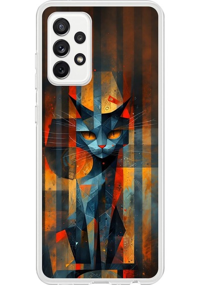 Samsung Galaxy A72 Uyumlu Şeffaf Kılıf Aesthetic 2 Tasarımlı