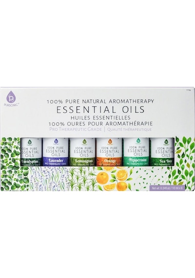 Pursonic Aromathrapy Essential Oils 6 x 10 ML