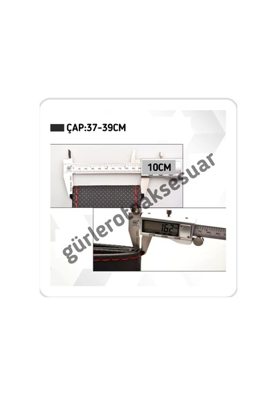 Gri Renk Dikme Direksiyon Kılıfı Kokusuz Terletmez Soft Gri Ipli