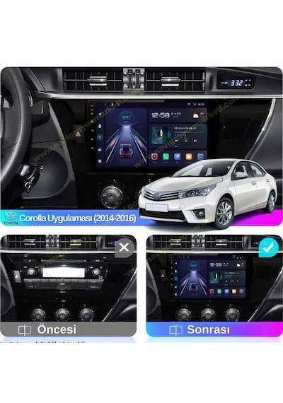 Medya Magic Toyota Corolla 2013-2015 Uyumlu 6-64 Gb Multimedya Carplay 10"