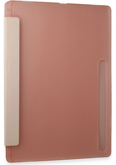 Samsung Uyumlu Galaxy Tab A9 Kılıf Kalemlikli Mars Tablet Kılıfı - Rose Gold
