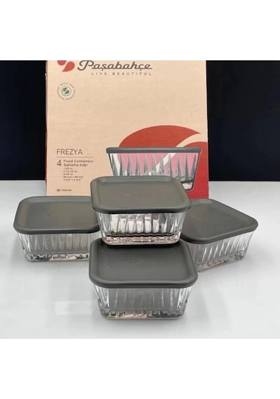 Paşabahçe 530236 Freyza Saklama Kabı 225 CC 4'lü Şeffaf