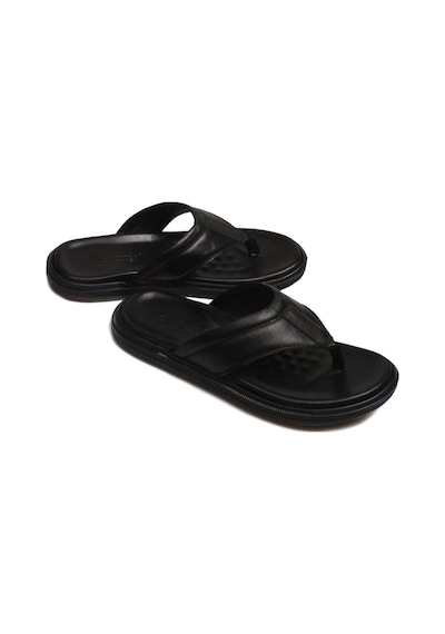Fast Step Hakiki Deri Erkek Düz Terlik 018mag-316 001