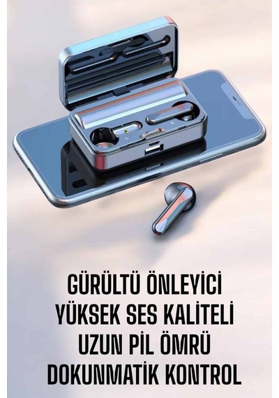 Telefon Standlı Bluetooth Kulaklık Aynalı Yüksek Ses Kaliteli 1