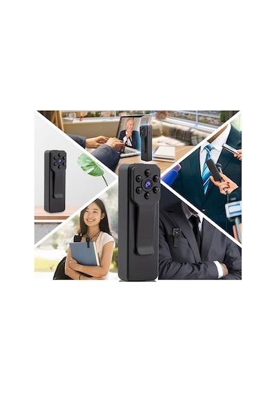 Secumore Gece Görüşlü 1080p Mini Vücut Kamerası