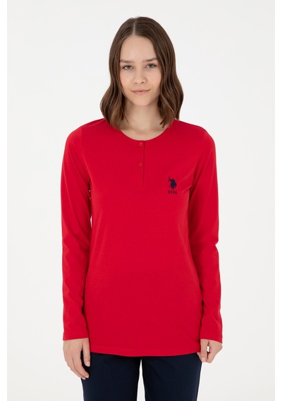 U.s. Polo Assn. Kadın Kırmızı Pijama Takım 50303412-vr030 Kırmızı