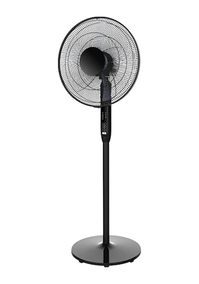 Goodhome 40 Cm Siyah Ayaklı Vantilatör, 3 Hız Kademeli, Uzaktan Kumandalı, 7 Saat Zamanlayıcılı, 82