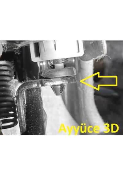Ayyüce 3d, Hyundai Kia Fren Pedalı Stop Takozu, 2x, Sert Plastik,