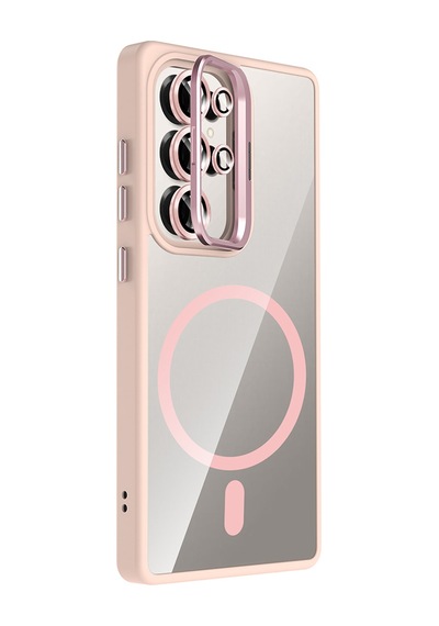 Zore Galaxy Uyumlu S25 Ultra Kılıf Standlı Ve Kamera Lens Hediyeli M-safe Şarj Özellikli Ogaa Etro Kapak - Pembe Zore Galaxy Uyumlu S25 Ultra Kılıf Standlı Ve Kamera Lens Hediyeli M-safe Şarj Özellikli Ogaa Etro Kapak - Pembe