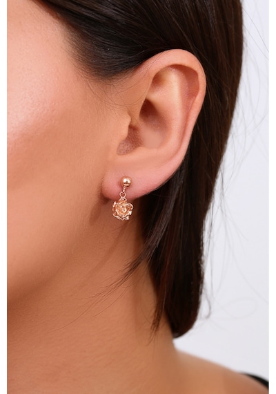925 Ayar Gümüş Rose Gül Küpe - 12112201 Rose Gold