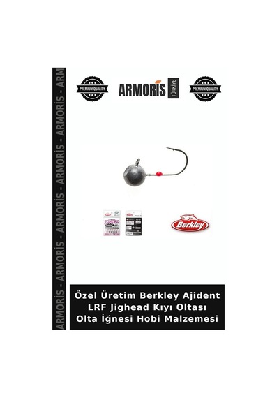 Özel Üretim Berkley Ajident Lrf Jighead Kıyı Oltası Olta İğnesi Hobi Malzemesi 0.8gr-5lı Paket