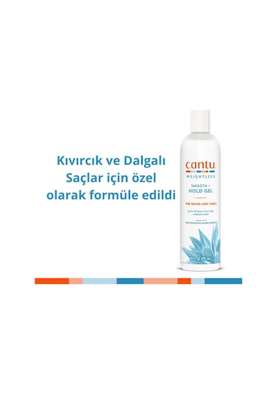 Cantu Weightless Orta Tutuşlu Bukle Belirginleştirici Jel -kıvırcık, Dalgalı Saçlar 295ml