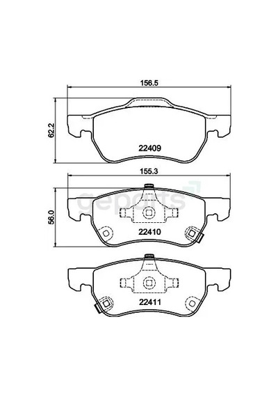 Fren Balata Mg Zs Ön / Roewe / Saıc Ön 10343249