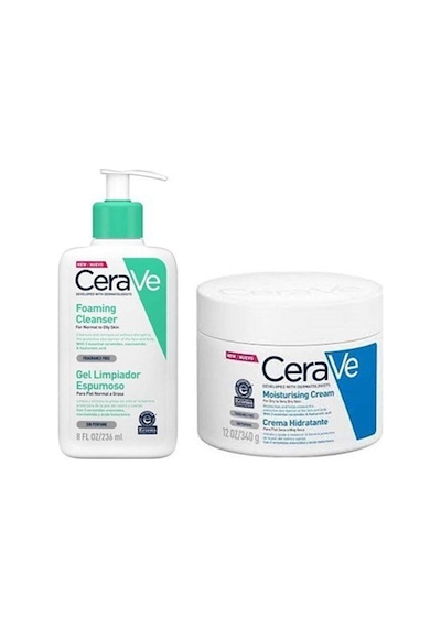 cerave foaming 236 ml moisturising 340 gr