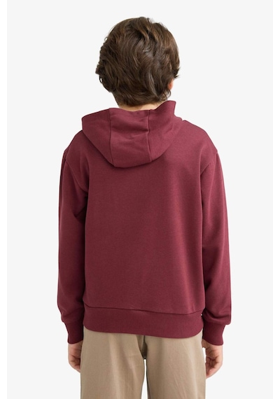 Defacto Erkek Çocuk Oversize Geniş Kalıp Kapüşonlu Okul Sweatshirt F2714a825aubr194 Bordo