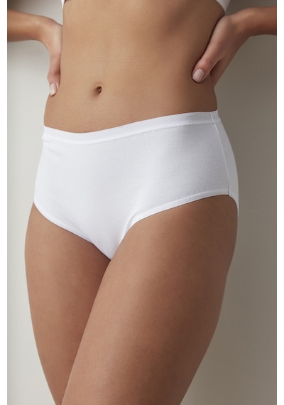 Penti Optik Beyaz Fresh Basic Cover Pamuklu Yüksek Bel Slip Külot