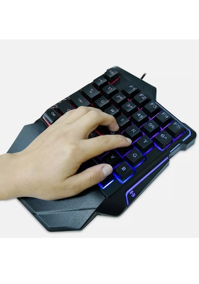 Hk Tech G7 Rgb Tek El 35 Tuşlu Kablolu Oyun Klavyesi