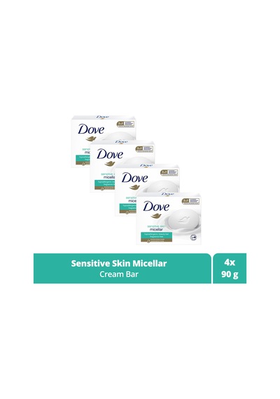 Beauty Cream Bar Micellar Hassas Ciltler Için Nemlendirici Etkili 90 G X4 Diğer