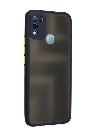 İnfinix Hot 10 Play Kılıf Montreal Silikon Kapak - Lacivert Düz Renkli