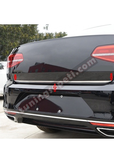 Vw Passat B8 2015 - 2020 Bagaj Alt Çıtası Paslanmaz Çelik N11.2882