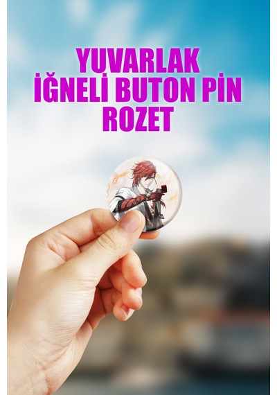Mortefi Wuthering Waves Gacha Çanta Süsü Rozet İğneli Buton Rozet Seti 1 Adet Tekli