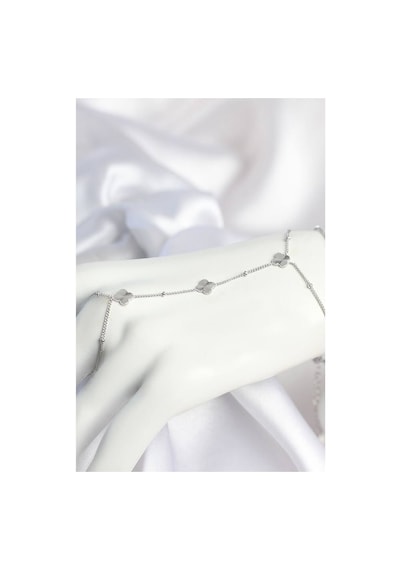 Pirinç Gümüş Renk Yonca Model Kadın Şahmeran Tj-sn796 Evimdeyokyok