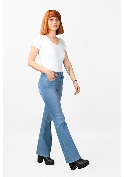 Kadın Çan Paça Kot Pantolon 001