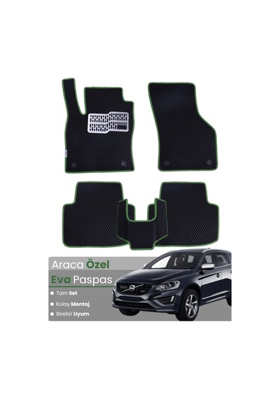 Volvo Xc60 2017-2020 Uyumlu Eva Paspas Tam Set Oto Paspas,araca Özel,tam Koruma,kolay Temizlik 596