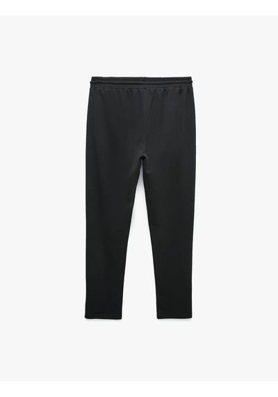 Koton Pamuklu Straight Fit Fermuarlı Cepli Spor Eşofman Altı Lacivert 7wam40043nk