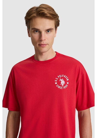 U.S. Polo Assn. U.s. Polo Assn. Erkek Kırmızı Tişört 50327160-vr171 Basıc Kırmızı