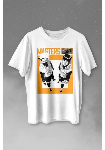Naruto Kakashi Masters Anime Dizi Ustalar Japonca Baskılı Tişört Unisex T-shirt 001