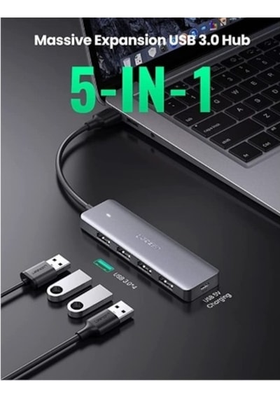 Ugreen 4 Portlu 5Gbps USB 3.0 Hub USB Çoklayıcı Adaptör