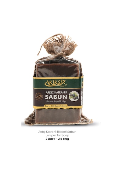 Akiksir Ardıç Katranli Sabun 110 G 2'li