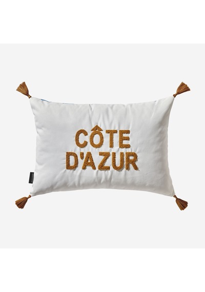 Mavi Polyester Dekoratif Yastık 35x50 Cm